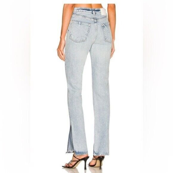 GRLFRND Harlow High Rise Boot Cut Jeans with Slit‎ Size 26 Encinitas Blue - Picture 3 of 12